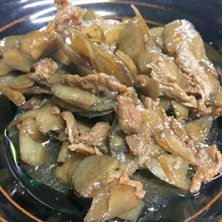 ごぼうと牛肉のしぐれ煮